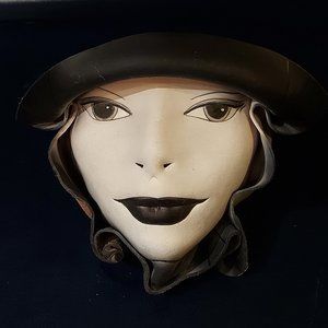 Beautiful Leather Face Sculptured